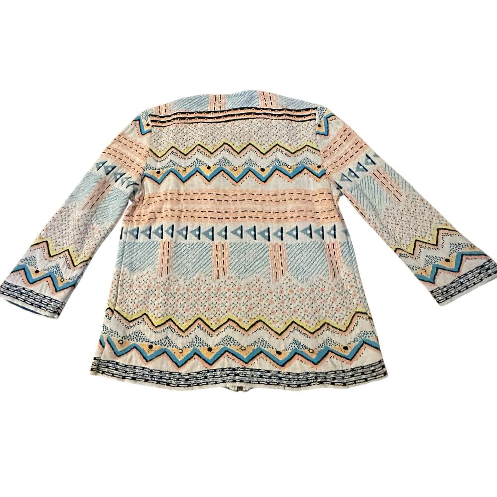 Aldomartins Jacquard Artisan Knit Statement Jacket US 10/EU 44 MadeinBarcelona - Picture 2 of 10